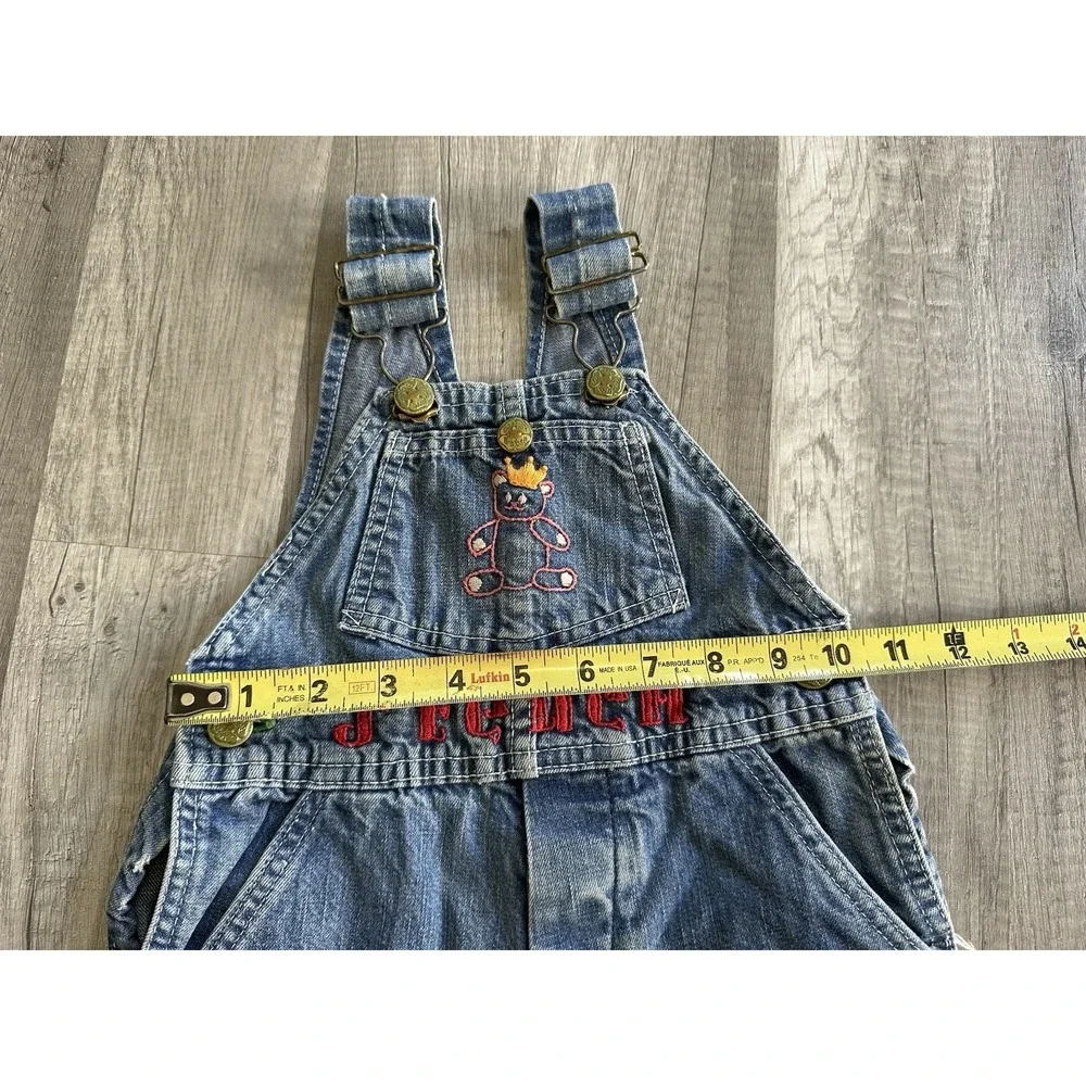 Vtg OshKosh B'Gosh Vestbak Steven Denim Overalls Blue Toddler  18-24 Months